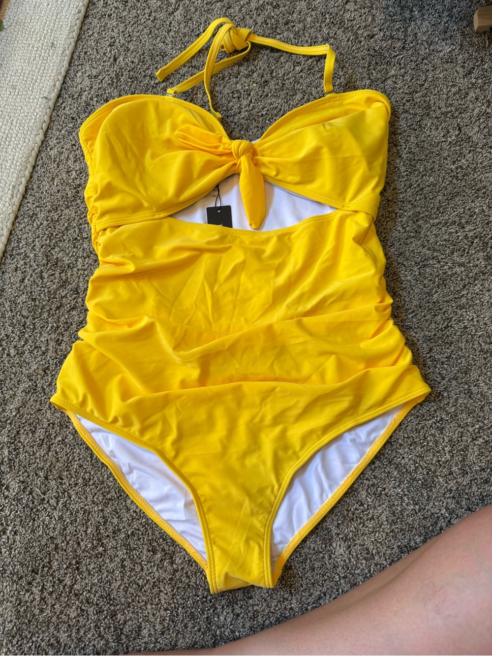 Tempt Me Cutout High-Waisted Halter One-Piece Swimsuit